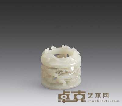 辽代 白玉发饰 高3cm